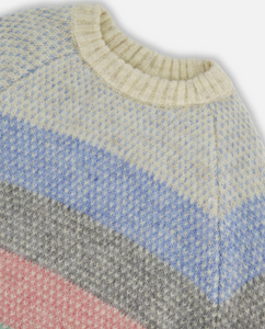 Stripe Knitted Sweater in Multicolor