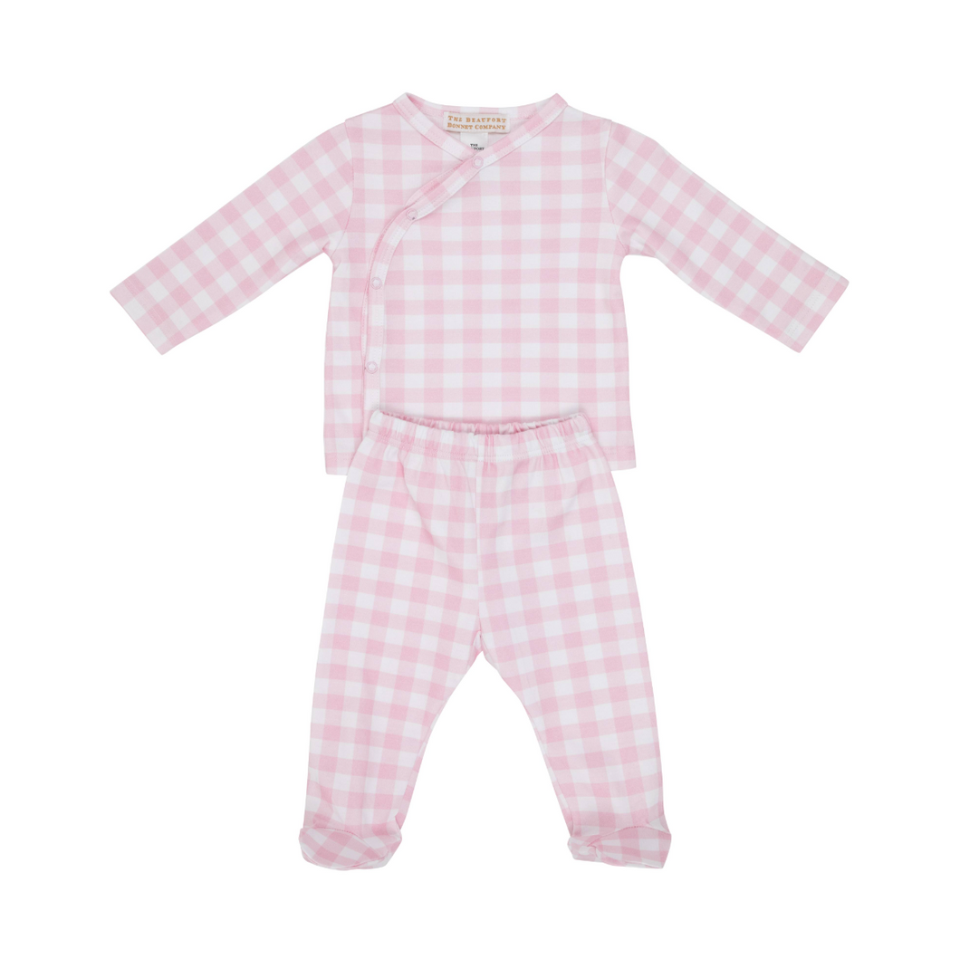 Cameron Cross-Front Set- Palm Beach Pink Gingham