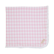 Load image into Gallery viewer, Baby Buggy Blanket- Palm Beach Pink Gingham/ WAW
