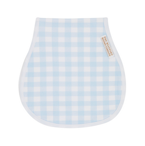 Oopsie Daisy Burp Cloth- Buckhead Blue Gingham/ WAW