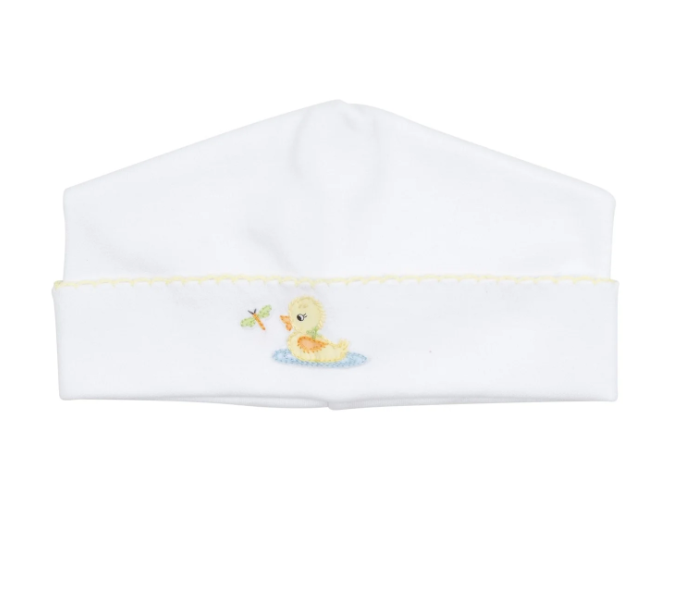 Darling Ducklings Embroidered Hat- Yellow