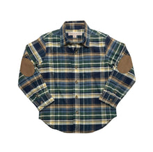 Load image into Gallery viewer, Navy Cottage Plaid Flannel Shirt
