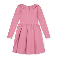 Load image into Gallery viewer, Rose Pink Ruffle Neck Knit Dress
