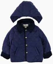 Load image into Gallery viewer, Detachable Hood Jacket- Navy
