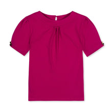Load image into Gallery viewer, Vivid Pink Puff Sleeve Knit Top
