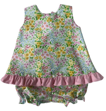 Load image into Gallery viewer, Sunflower Ruffle Top &amp; Bloomer Set
