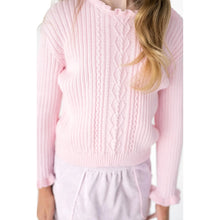 Load image into Gallery viewer, Cable Knit Sweater- Pink
