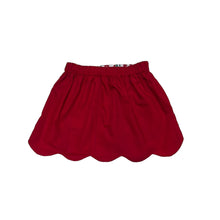 Load image into Gallery viewer, Sleigh Plaid Kendall Reversible Skirt in Red Cord
