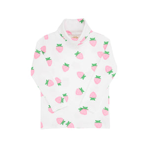 Tatum’s Turtleneck- Sanibel Strawberry (White)