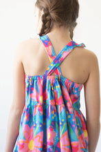 Load image into Gallery viewer, Springing Around Ruffle Cross Back Dress
