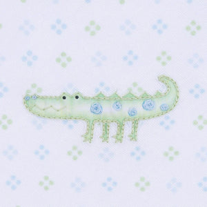 Alligator Pie Embroidered Bubble SS- Blue