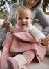 Knit Baby Blanket- Heather Orchid