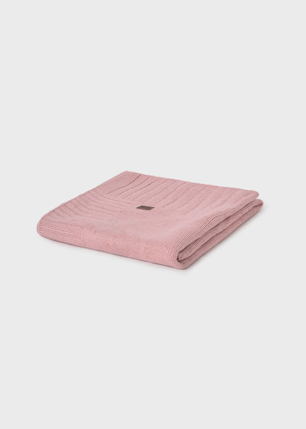 Knit Baby Blanket- Heather Orchid