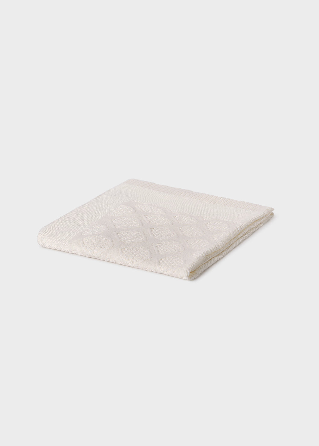 Cotton Baby Shawl- Natural White
