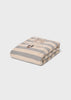 Fox Sherpa Blanket- Oat Stripe