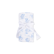 Load image into Gallery viewer, Puppy Toile Swaddle Blanket
