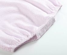 Load image into Gallery viewer, Classic Pink Seersucker Bubble Romper
