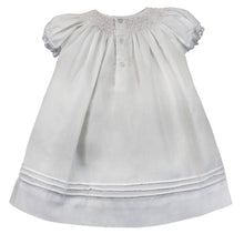 Load image into Gallery viewer, Rose Smocked Bishop Dress- White
