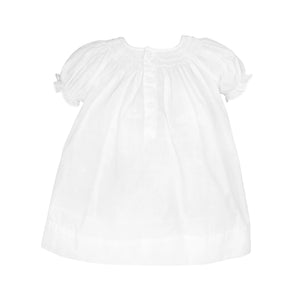 Wave Smocked Daygown w/ Bloomers & Bonnet- White