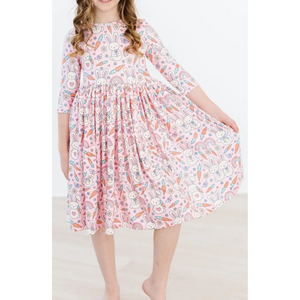 Springtime Bunnies Pocket Twirl Dress