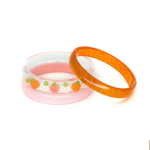 Multi Pumpkin Orange Cream Bangle Set
