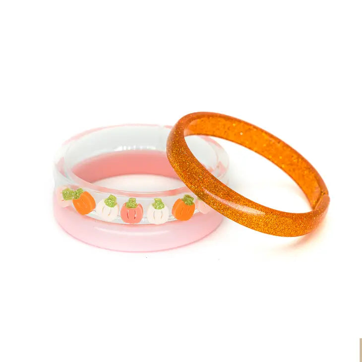 Multi Pumpkin Orange Cream Bangle Set