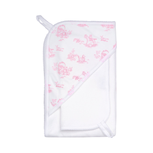 Pink Toile Hooded Towel