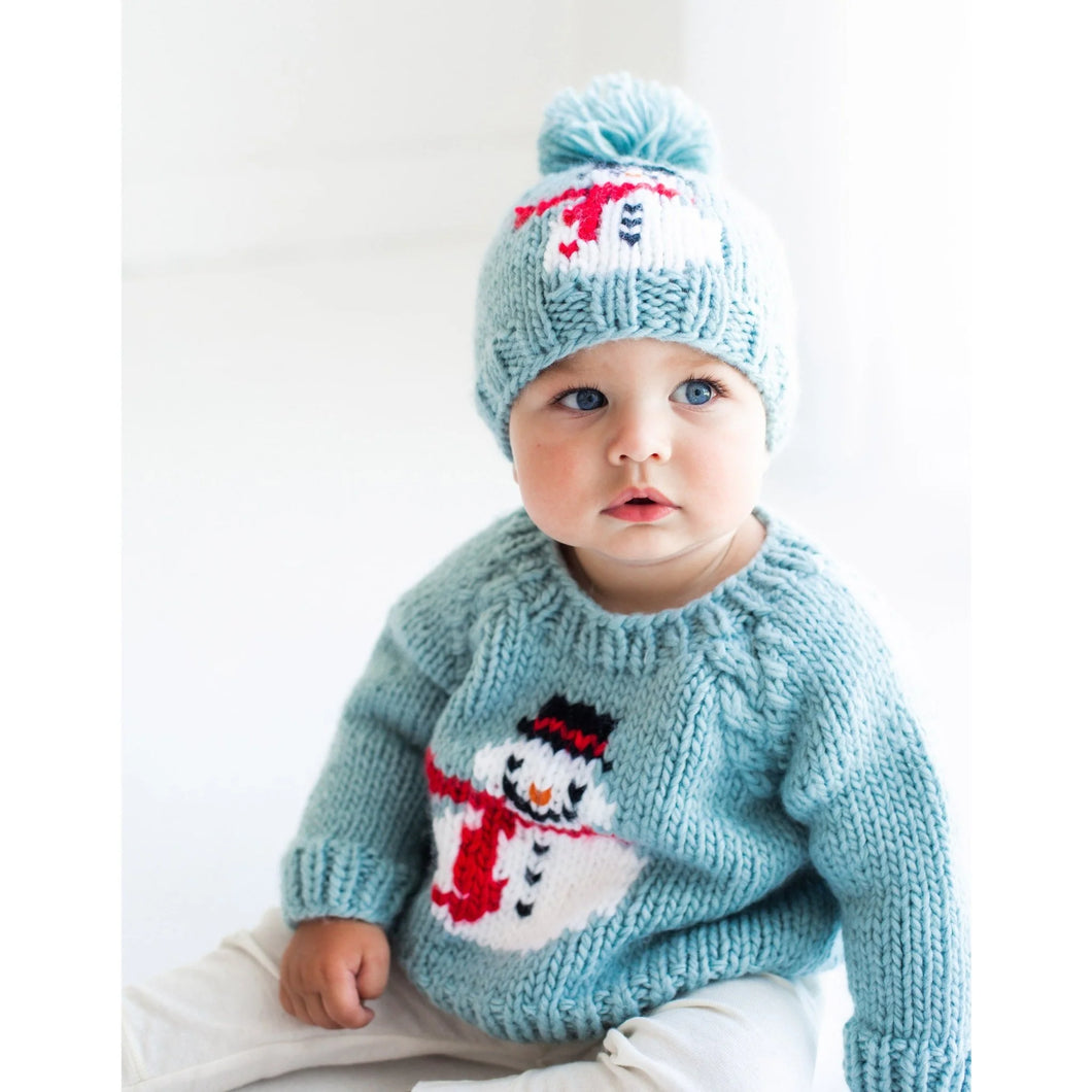 Frosty Snowman Surf Sweater & Beanie Set