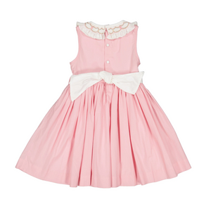 Peony Pink Smocked Collar Dress