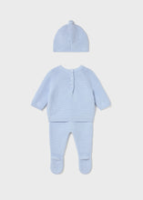 Load image into Gallery viewer, Knit Leg Warmer &amp; Hat Set- Sky Blue
