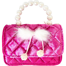Load image into Gallery viewer, Velvet Fur Bow Purse
