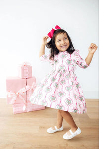 Merry Mistletoe Ruffle Twirl Dress