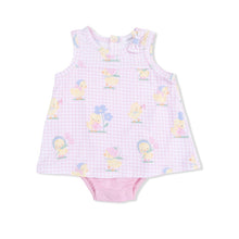 Load image into Gallery viewer, Vintage Spring Ducklings A-Line Bodysuit Dress
