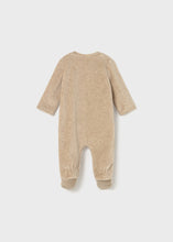 Load image into Gallery viewer, Woodland Velour Footie- Oat
