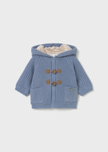 Load image into Gallery viewer, Knit Cardigan Hooded Jacket- Cloud
