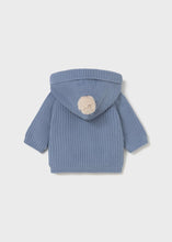 Load image into Gallery viewer, Knit Cardigan Hooded Jacket- Cloud
