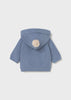 Knit Cardigan Hooded Jacket- Cloud