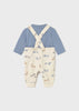 Safari Dungaree Set- Blue