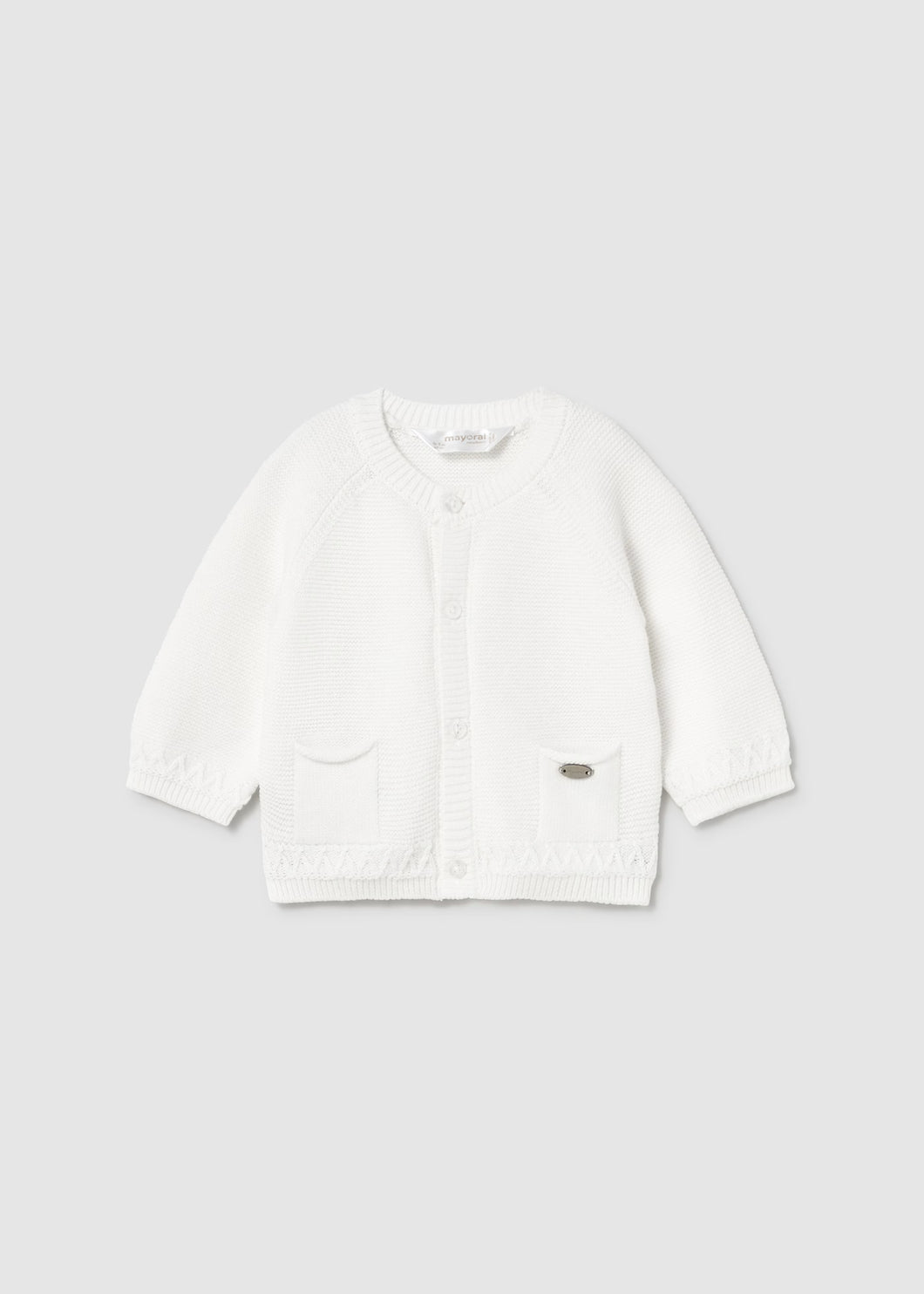 Soft Knit Cardigan- Natural White
