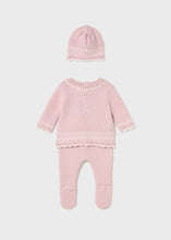 Load image into Gallery viewer, Knit Leg Warmer &amp; Hat Set- Quartz Pink
