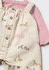 Safari Dungaree Set- Orchid Pink