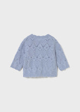 Load image into Gallery viewer, Knit Cardigan w/ Wood Buttons- Sky Blue
