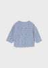 Knit Cardigan w/ Wood Buttons- Sky Blue