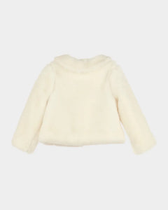 Cozy Fuzzy Coat- Ivory