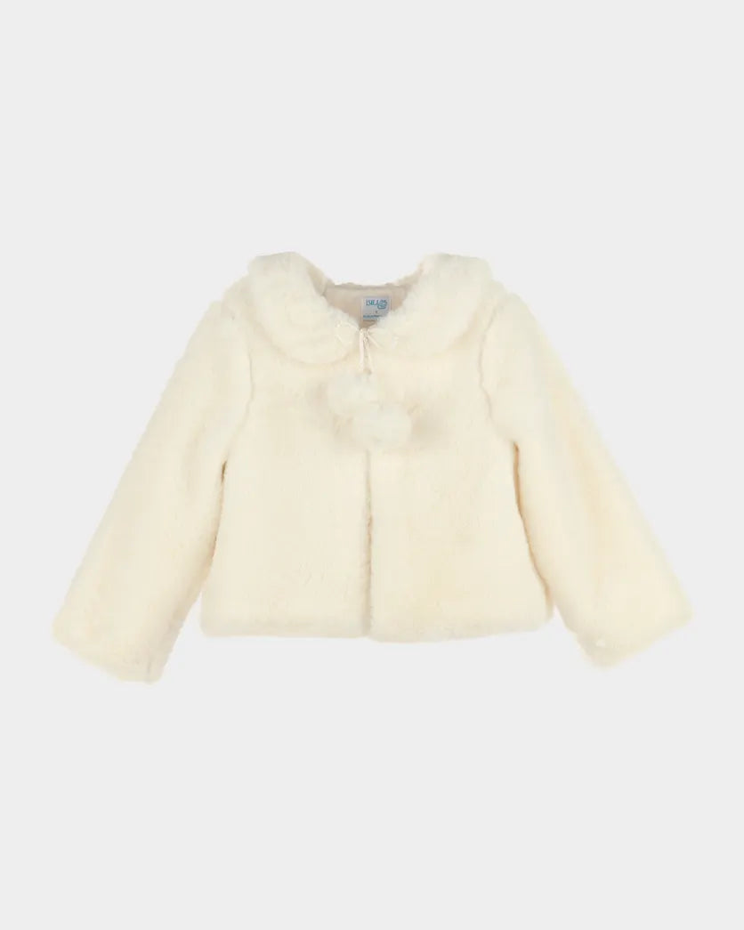 Cozy Fuzzy Coat- Ivory