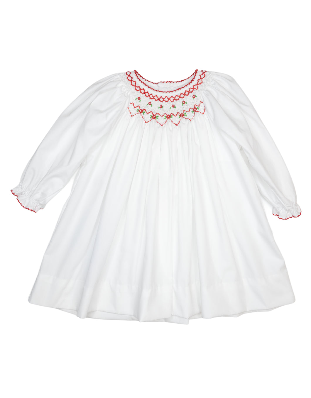 Smocked Holly Bishop Dress & Bloomer Set