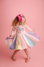 Load image into Gallery viewer, Unicorn Princess Dress LS- Rose Shadow
