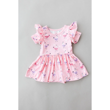 Load image into Gallery viewer, Pink Chicks S/S Ruffle Twirl Bodysuit
