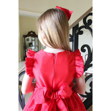 Load image into Gallery viewer, Flutter Sleeve Party Dress- Red
