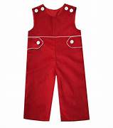 Boys Red Corduroy Overall